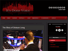 Tablet Screenshot of itsdonsvoice.com